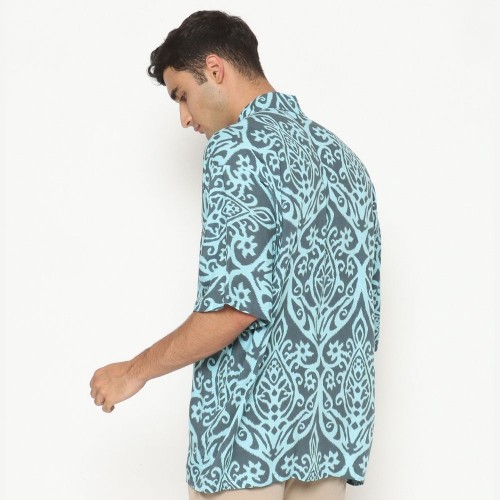Alpha Casual Batik Shirt Blue